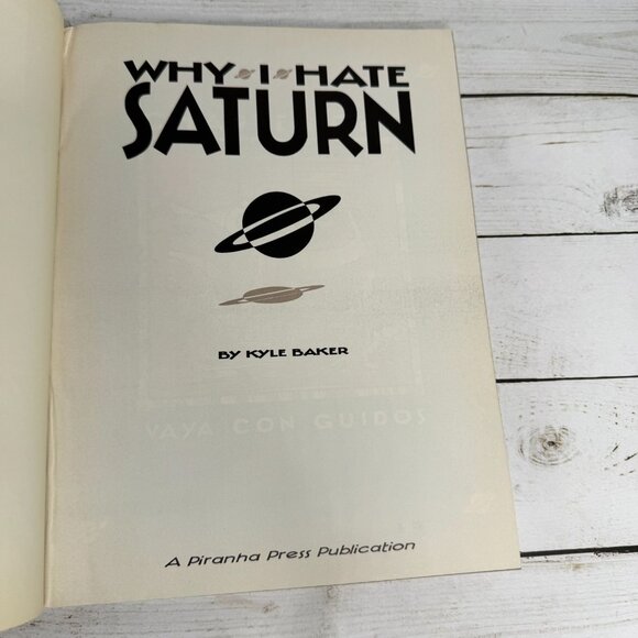 Why I Hate Saturn by Kyle Baker 1990 Hardcover Comic Graphic Novel Piranha Press - Picture 3 of 6